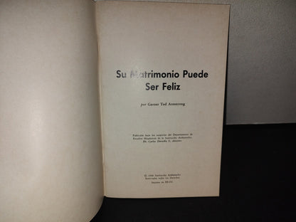 153- Libretillo: Su Matrimonio Puede Ser Feliz - Garner Ted Armstrong - 1969