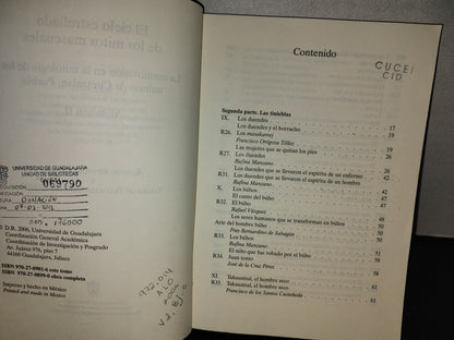 158- El Cielo Estrellado De Los Maseuales. La Cosmovisión En La Mitología De Los Nahuas De Cuetzalán, Puebla. Volumen I Y II - Alfonso Reynoso Rábago Y Taller De Tradición Oral CEPEC - Universidad De Guadalajara, Primera Edición, 2006