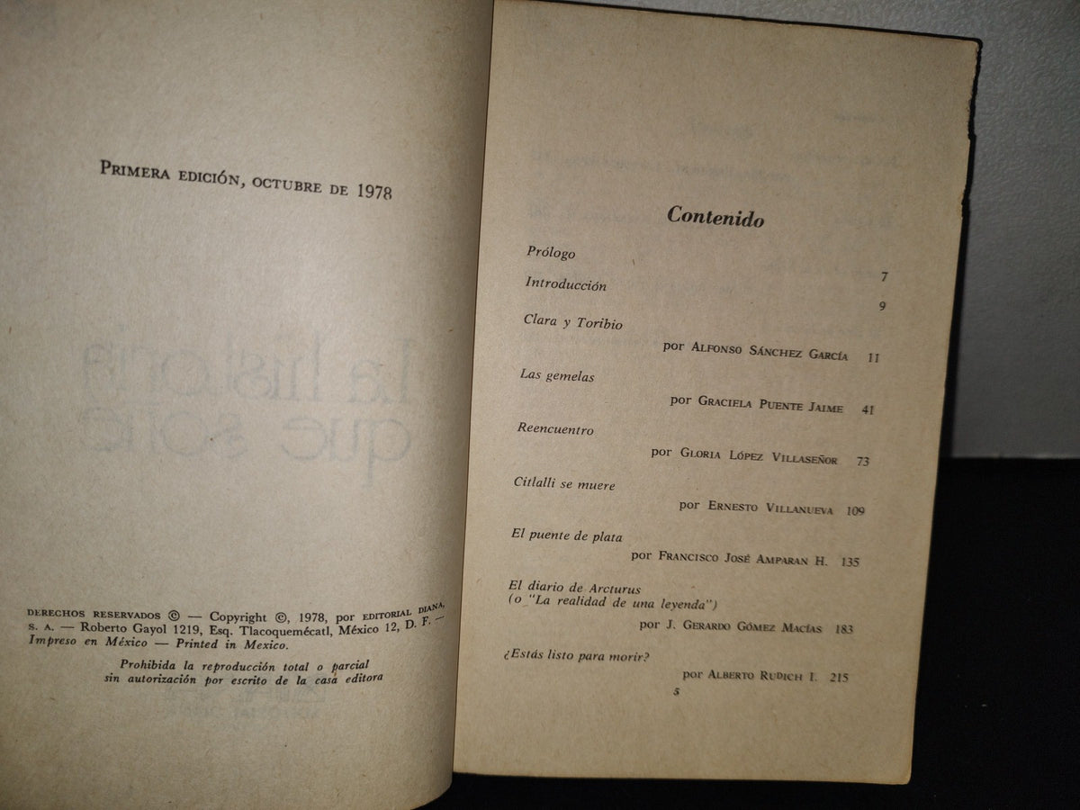 188- La Historia Que Soñé - Primera Edición 1978