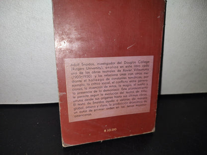 80- El Teatro De Xavier Villaurrutia - Adolf Snaidas - Sepsetentas - Primera Edición 1973