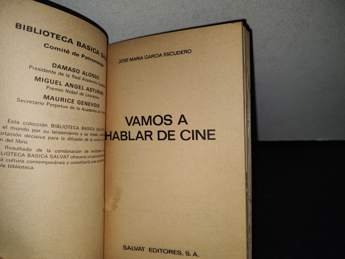 78- Vamos A hablar De Cine - José María García Escudero
