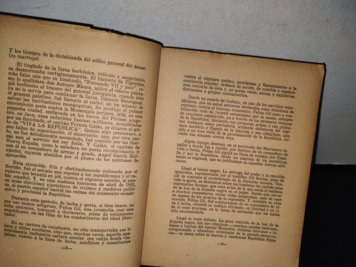 77- ¿Qué Habéis Hecho De España? - Felisa Gil - México D. F., Primera Edición, 1954