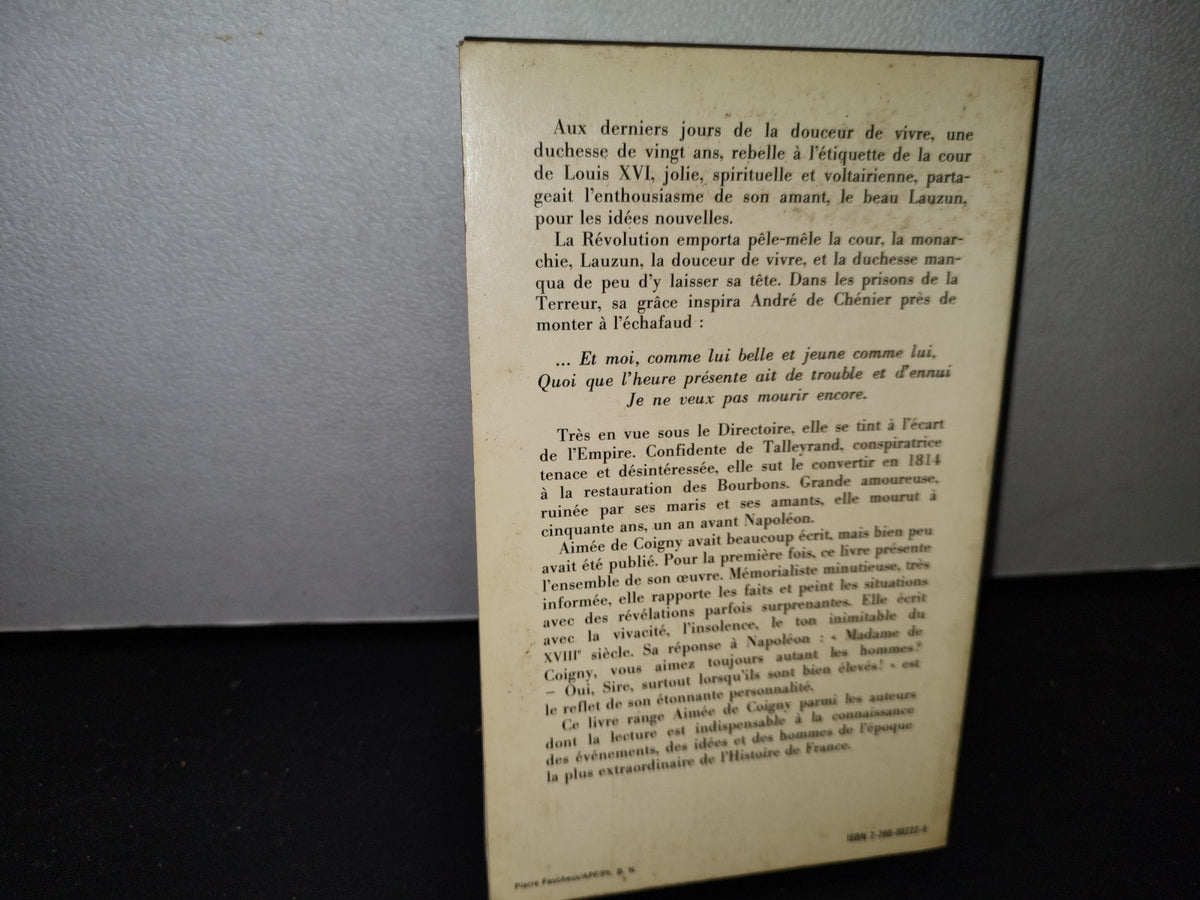48- Journal D'Aimée De Coigny. ”La Jeune Captive” Presenté Par André-Marc Grangé - 1981