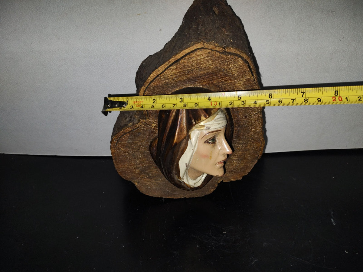 A1- Escultura, Rostro De La Virgen Dolorosa - 70'S, 80'S