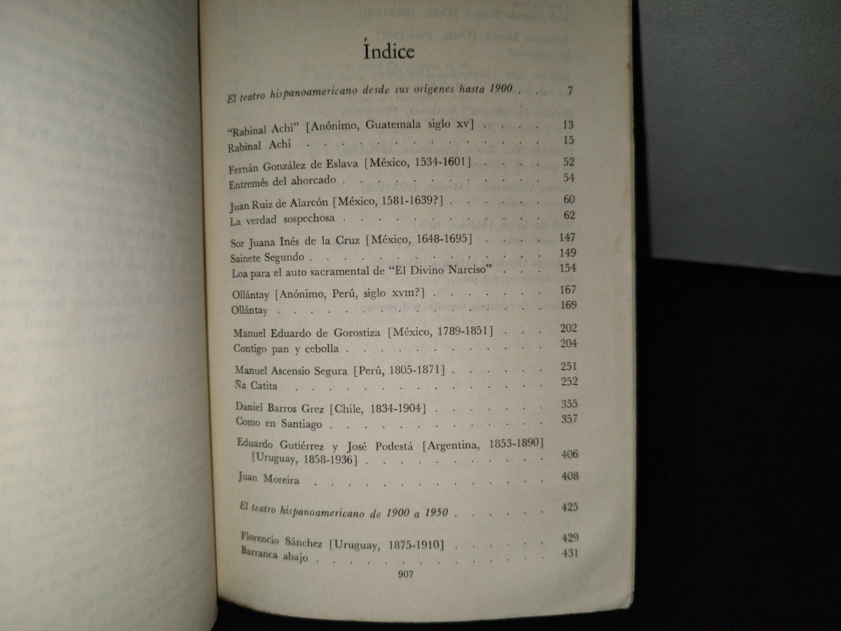77- Los Clásicos Del Teatro Hispanoamericano - Gerardo Luzuriaga - Tezontle. Fondo De Cultura Económica. Primera Edición 1975