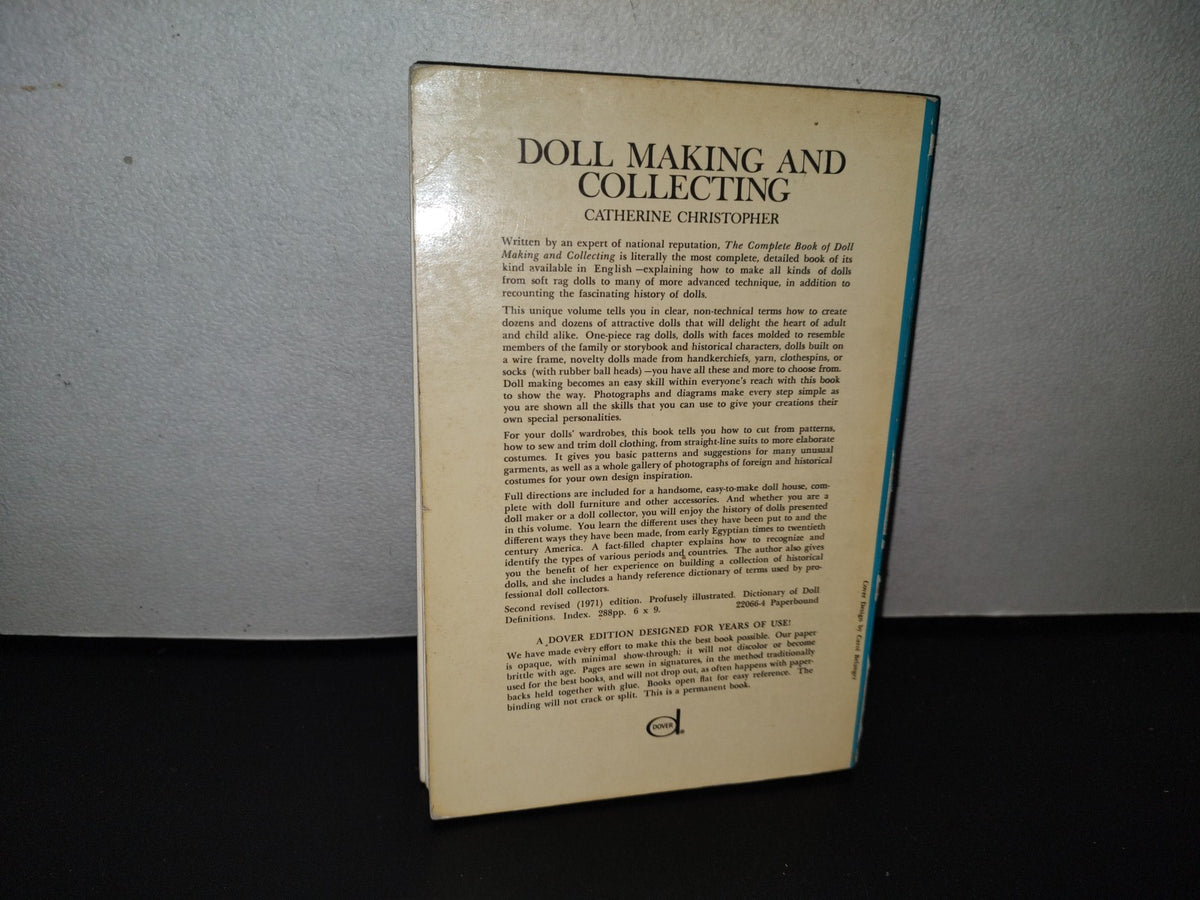 124- Libro De Muñecas. The Complete Book Of Doll Making And Collecting. Catherine Christopher 1971