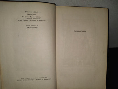 151- Beethoven. Las Grandes Épocas Creadoras. La Catedral Interrumpida - Romain Rolland - 1952