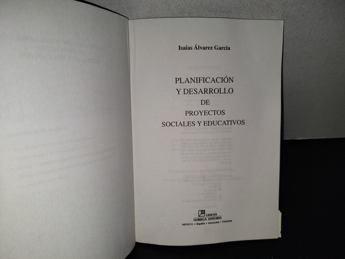118- Planificación Y Desarrollo De Proyectos Sociales Y Educativos - Álvarez García