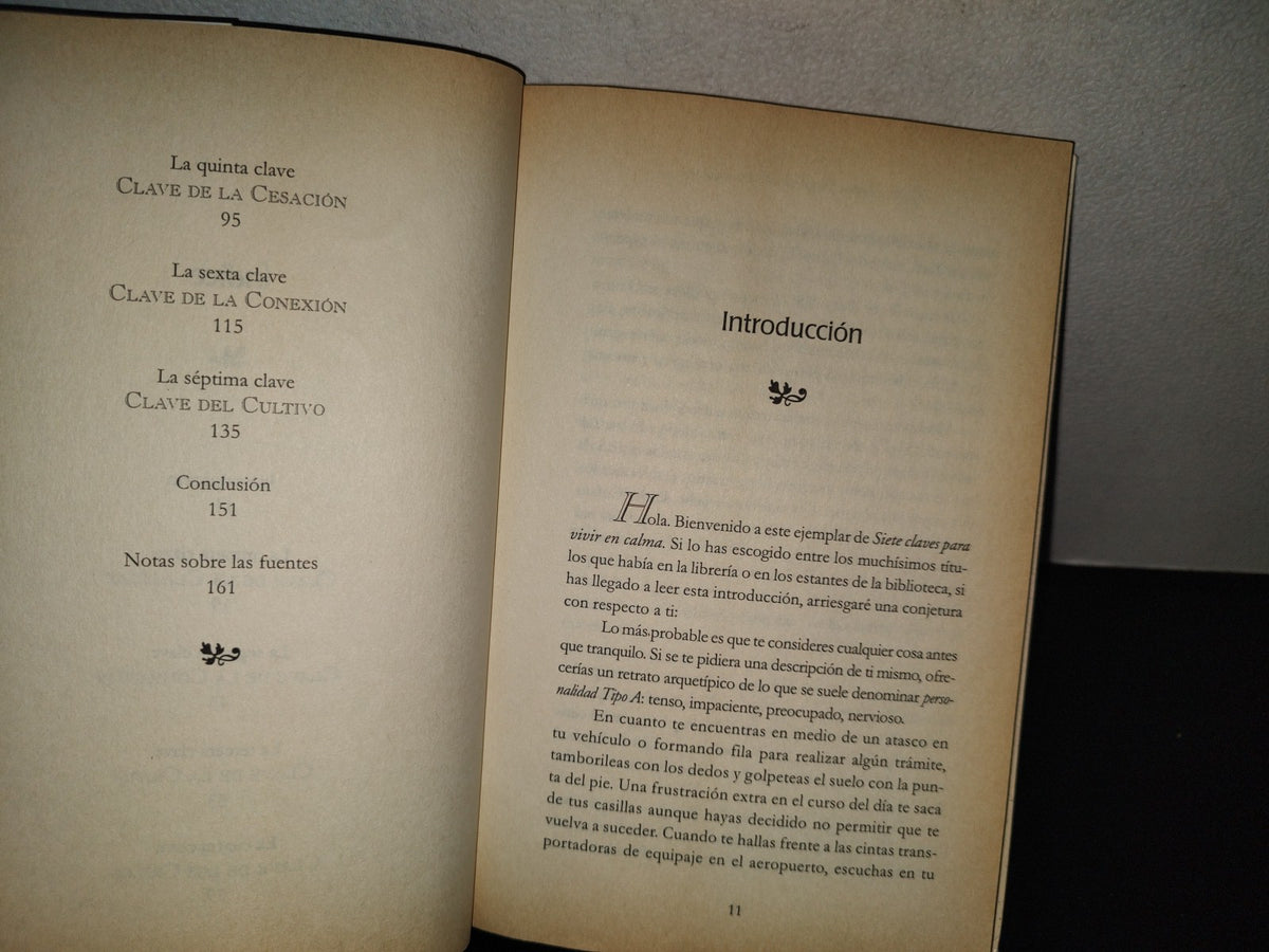 202- Siete Claves Para Vivir En Calma - A. M. Matthews - Javier Vergara Editori, 1998