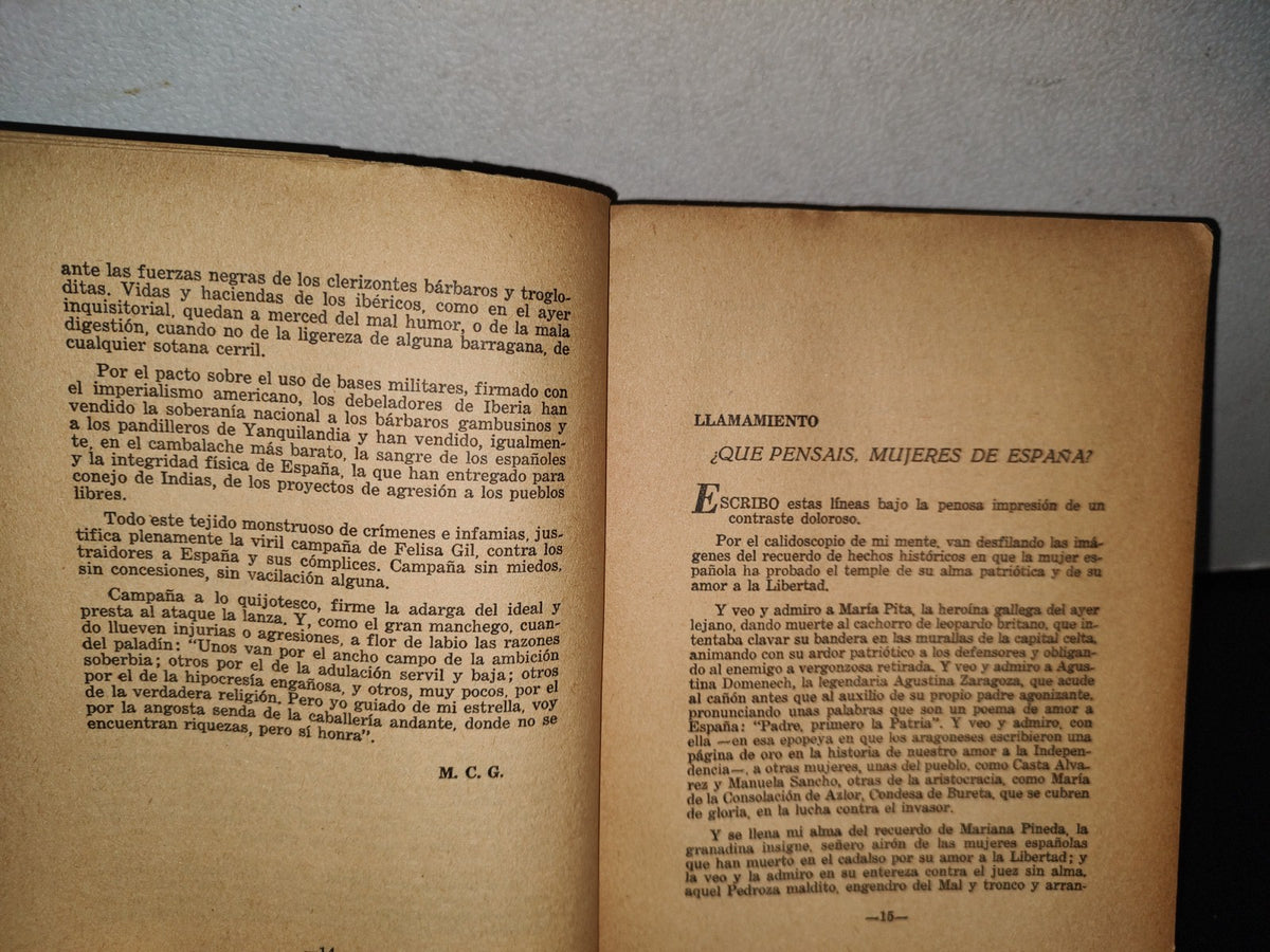 77- ¿Qué Habéis Hecho De España? - Felisa Gil - México D. F., Primera Edición, 1954