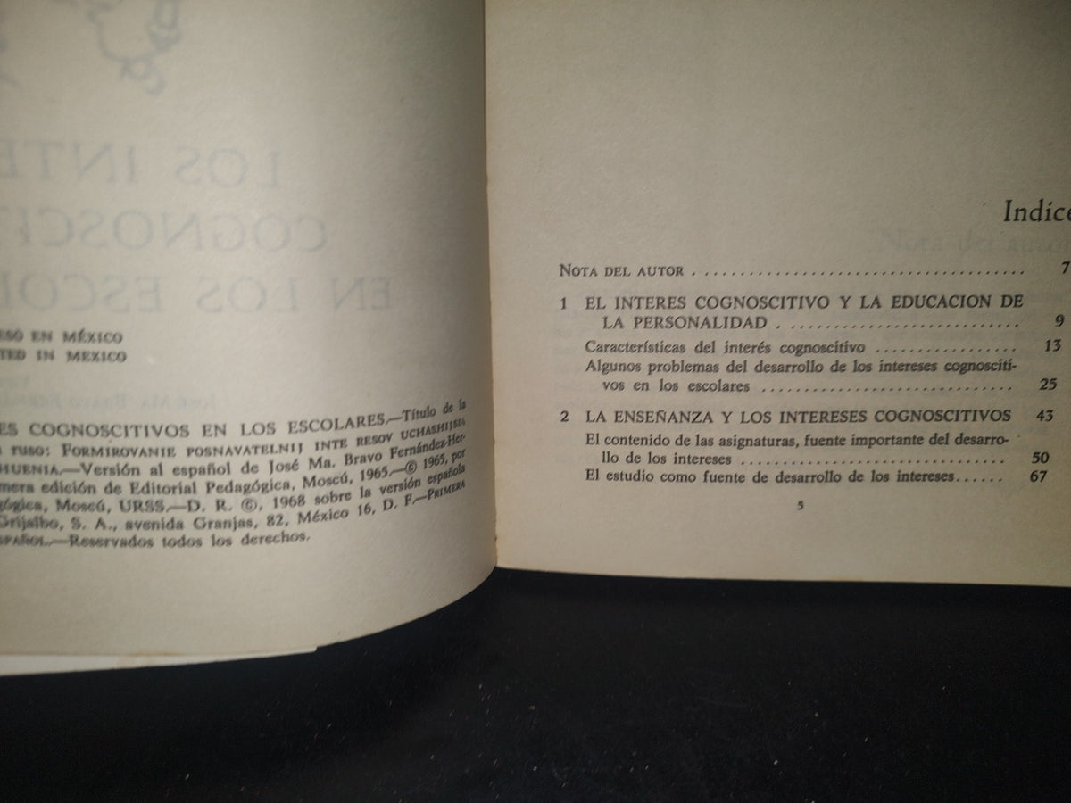 34- Los Intereses Cognoscitivos En Los Escolares - G. I. Schúkina - 1968