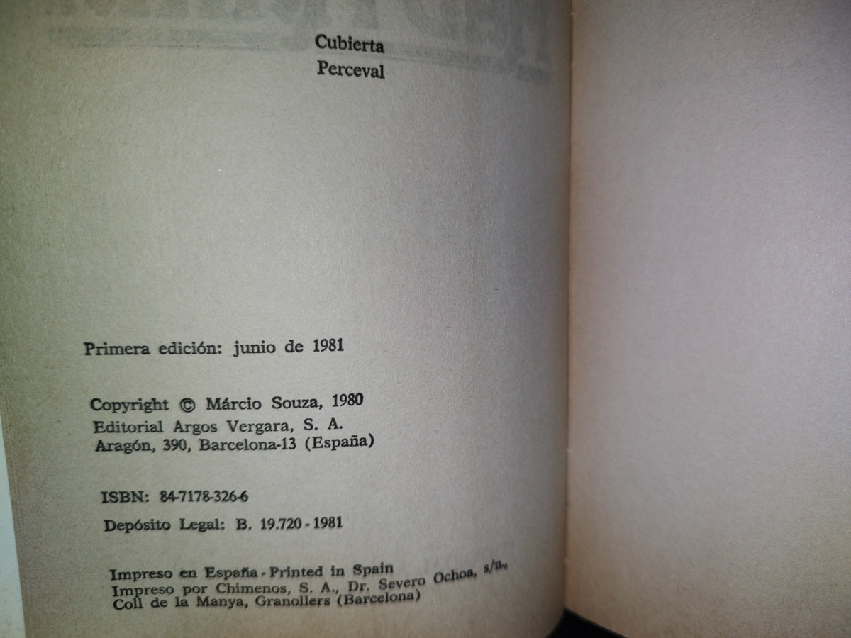 66- Mad María - Marcio Souza - Primera Edición 1981