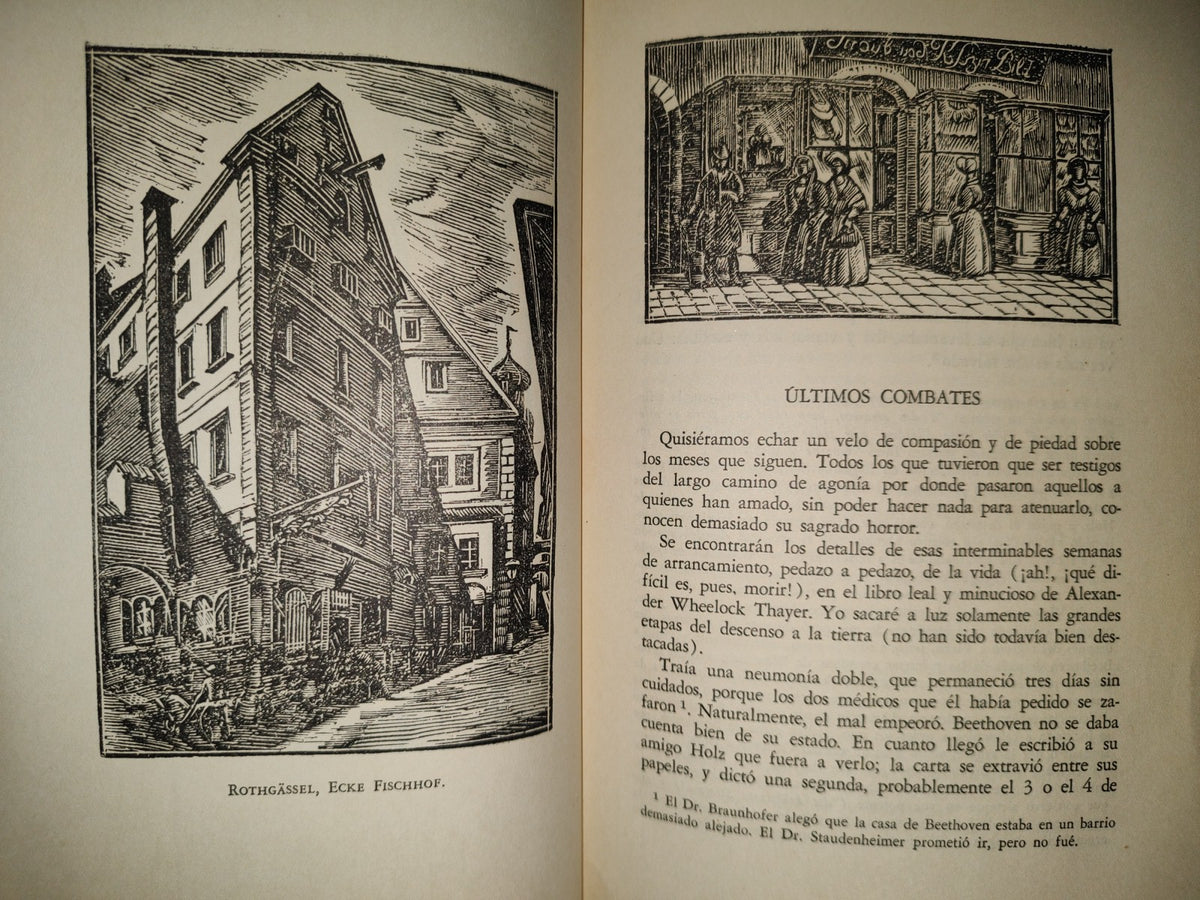 151- Beethoven. Las Grandes Épocas Creadoras. La Catedral Interrumpida - Romain Rolland - 1952