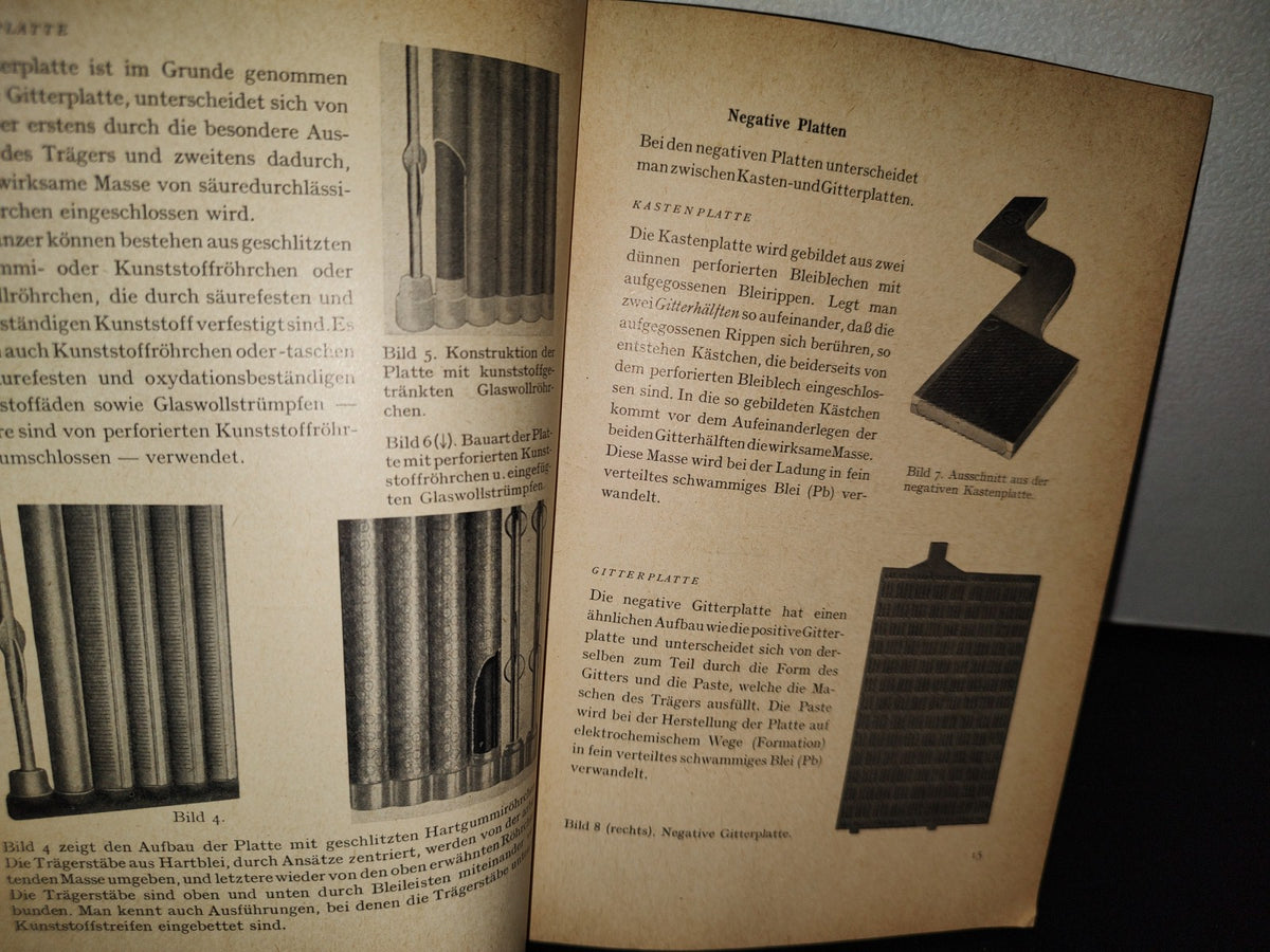 57- Alemán. Der Blei-Akkumulator. Praxis Und Theorie - Wilhelm Garten - 1958
