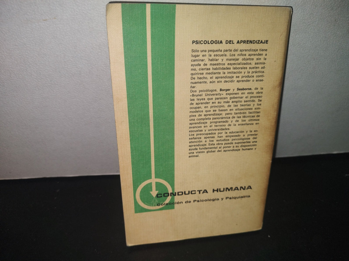 34- Psicología Del Aprendizaje - R. Borger, A. E. M. Seaborne