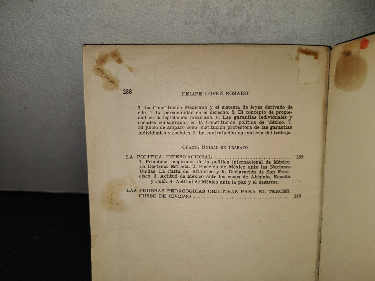 202- La Juventud Y La Patria - Felipe López Rosado - Editorial Porrúa, S. A. - 1969