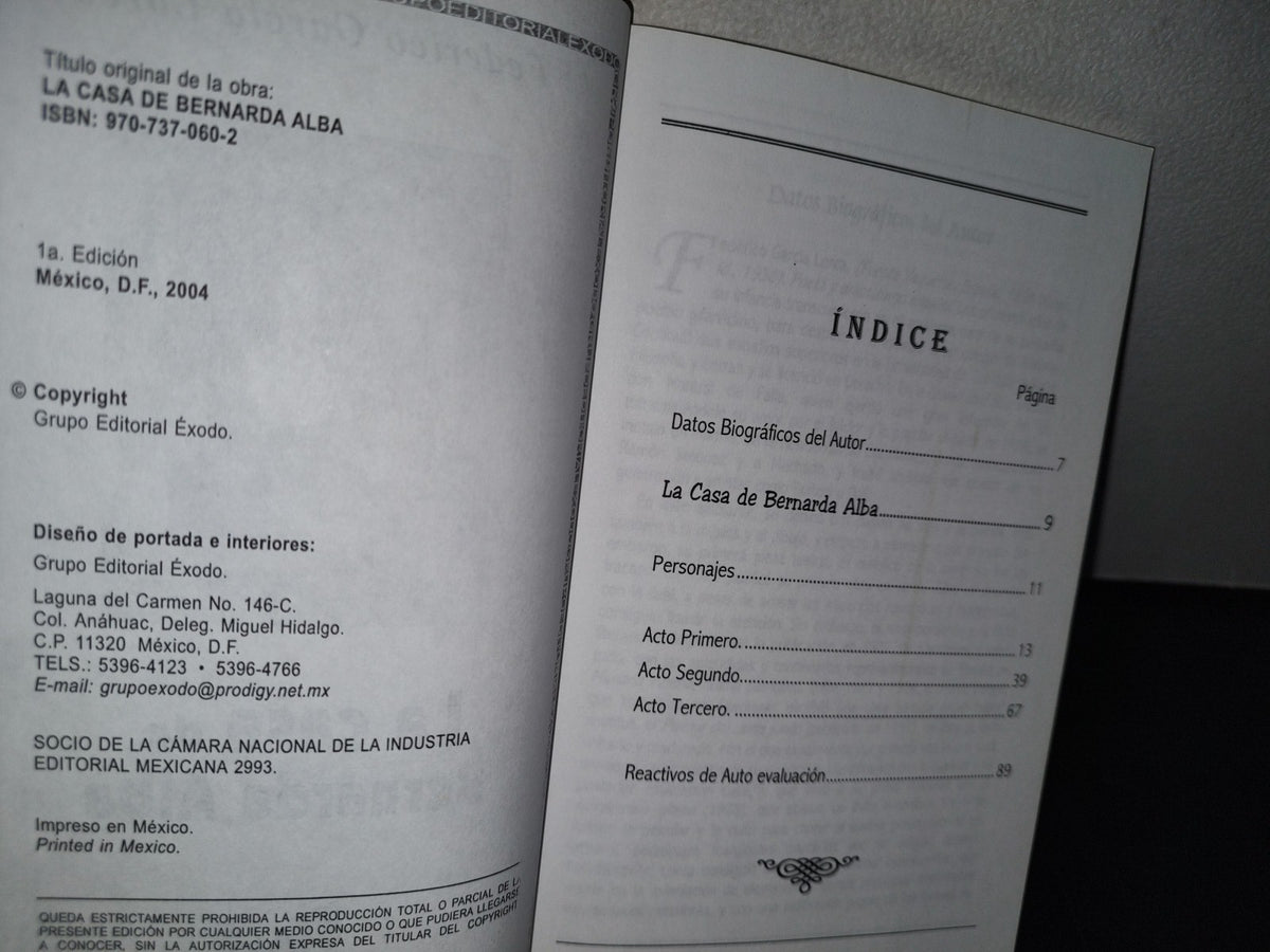 18- La Casa De Bernarda Alba - Federico García Lorca - 2004