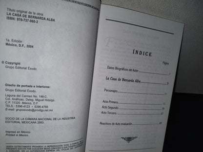 18- La Casa De Bernarda Alba - Federico García Lorca - 2004