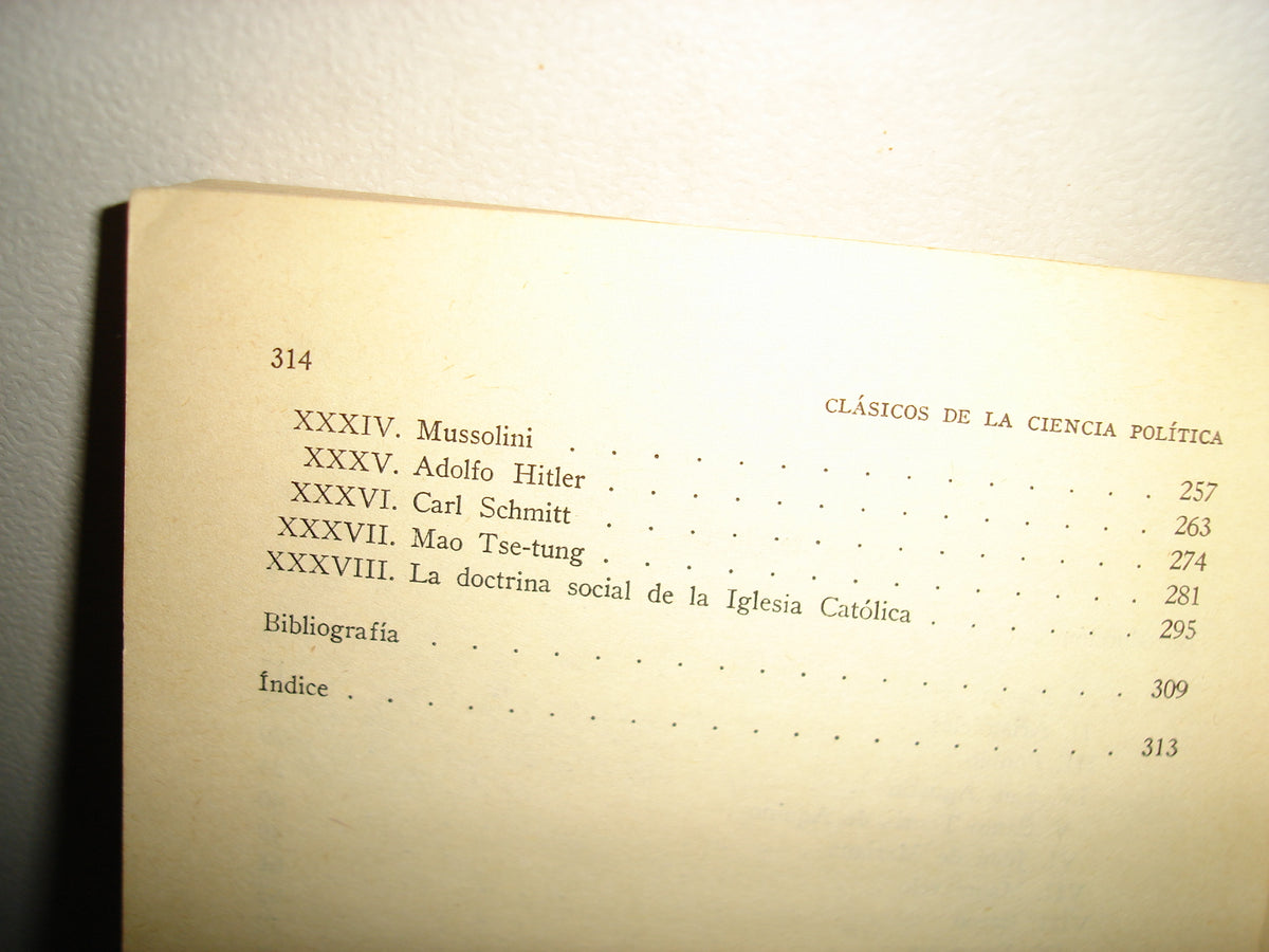 23- Clásicos De La Ciencia Política - Daniel Moreno. Universidad Nacional Autónoma De México - Primera Edición: 1975
