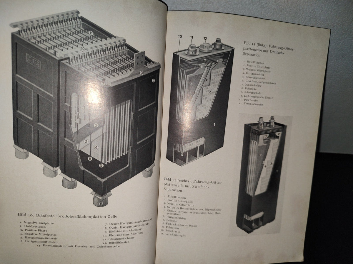 57- Alemán. Der Blei-Akkumulator. Praxis Und Theorie - Wilhelm Garten - 1958