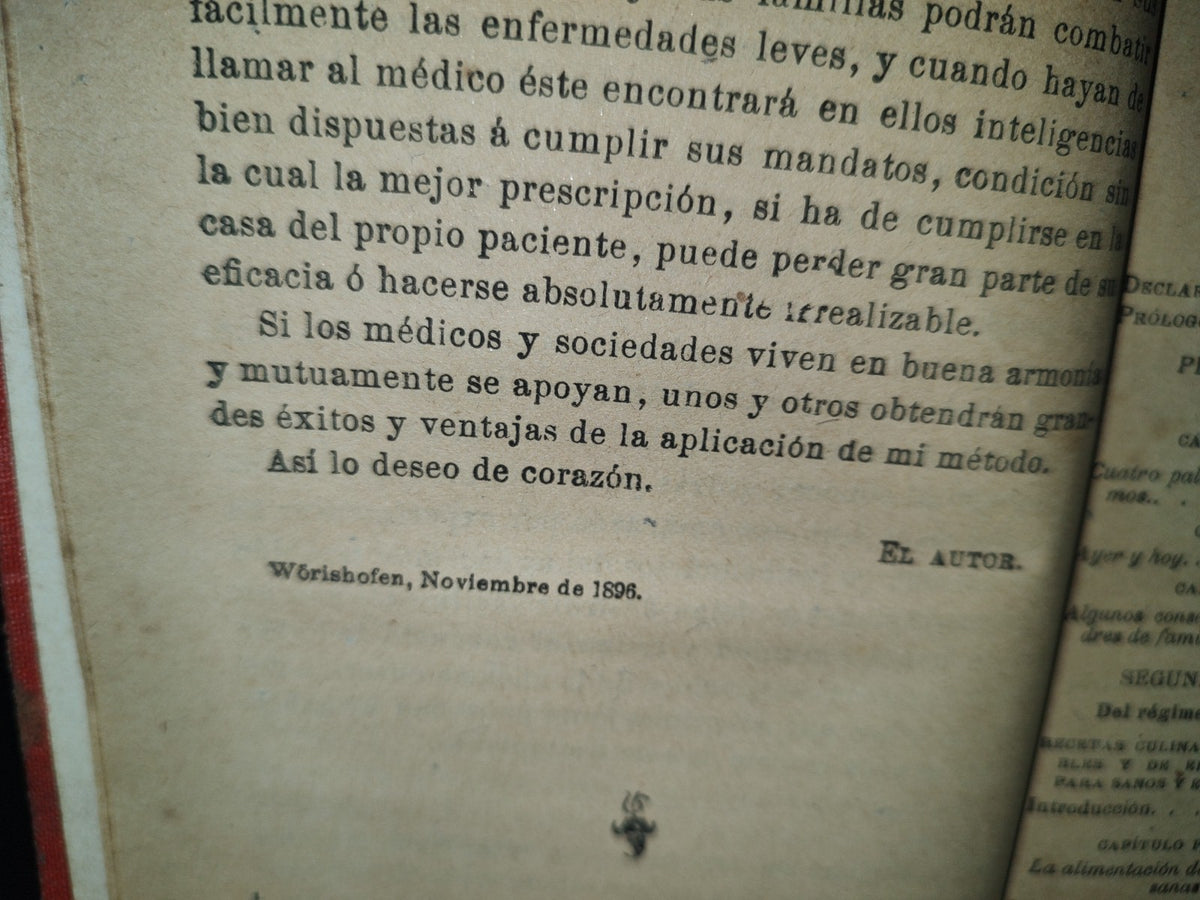 188- Codicilo A Mi Testamento Para Sanos Y Enfermos - Monseñor Sebastián Kneipp - 1896