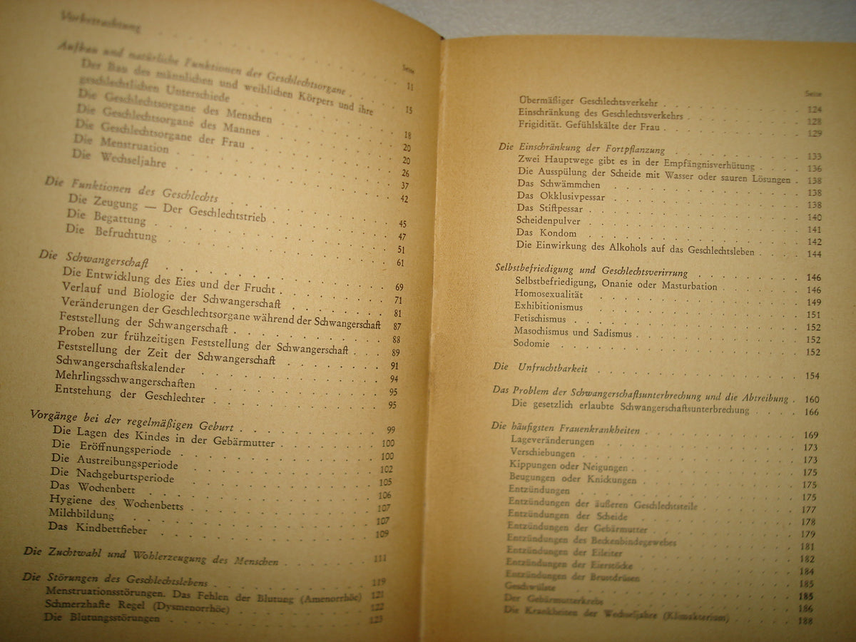 161- Libro Sobre Sexualidad En Alemán - Unter Vier Augen - Dr. Med. M. Rinard - 40'S