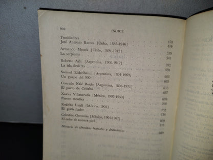 77- Los Clásicos Del Teatro Hispanoamericano - Gerardo Luzuriaga - Tezontle. Fondo De Cultura Económica. Primera Edición 1975