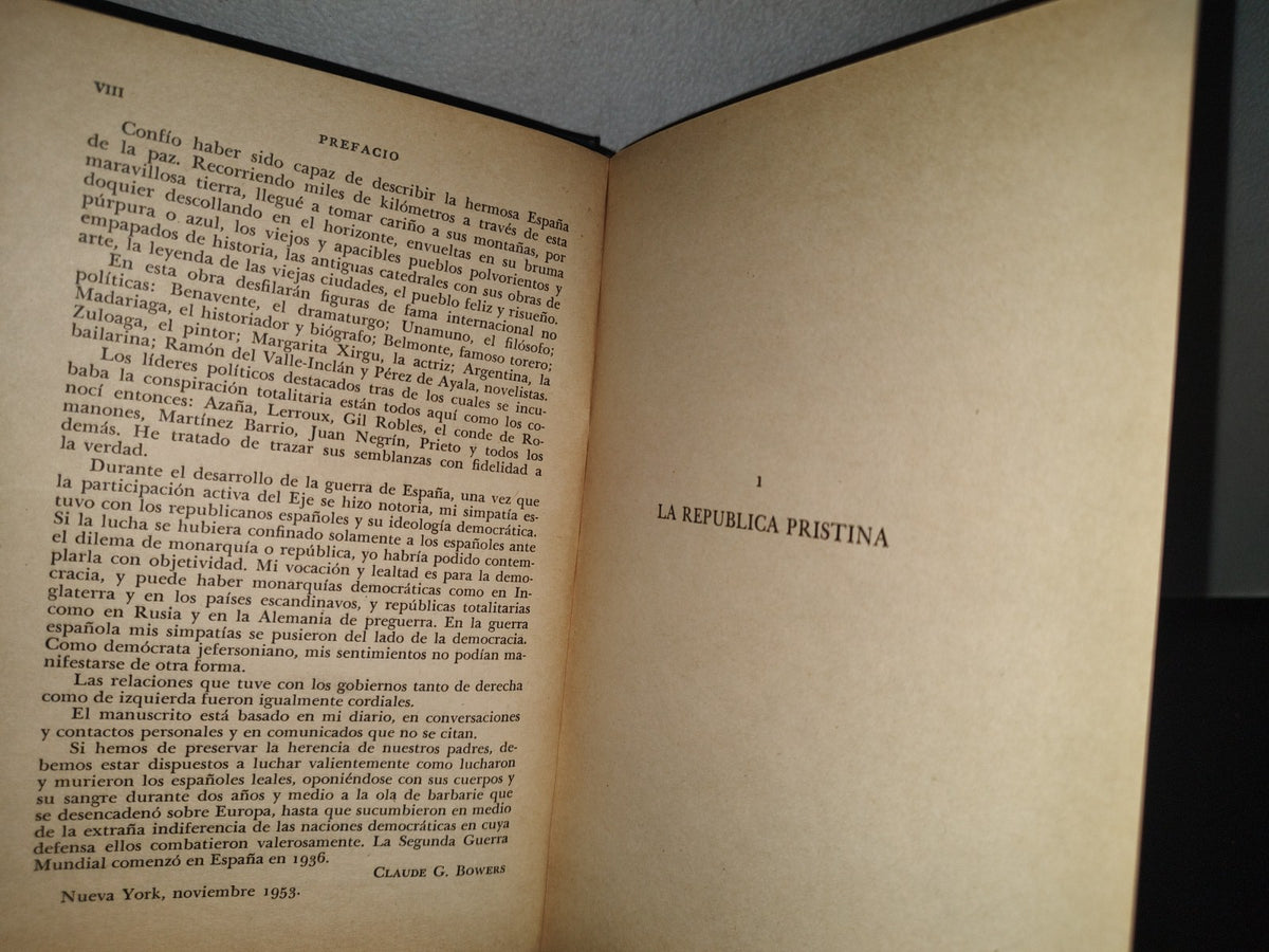 83- Misión En España En El Umbral De La Ii Guerra Mundial - Claude G. Bowers - 1955
