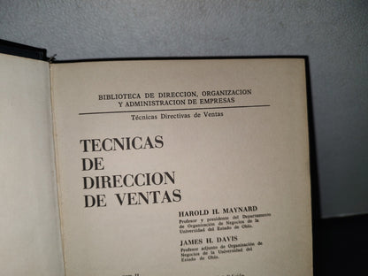 114- Técnicas De Dirección De Ventas - Harold H. Maynard, James H. Davis - 1972