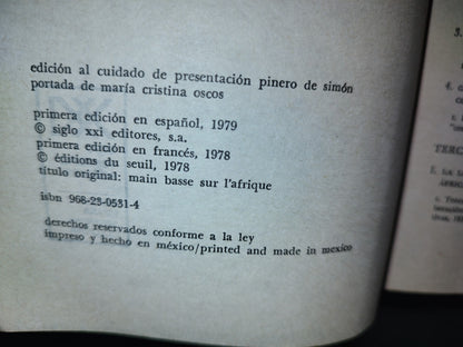 63- Saqueo En África - Jean Ziegler - Primera Edición En Español 1979 Siglo Xxi Editores