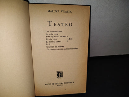 18- Maruxa Vilalta. Teatro - Fondo De Cultura Económica - 1981