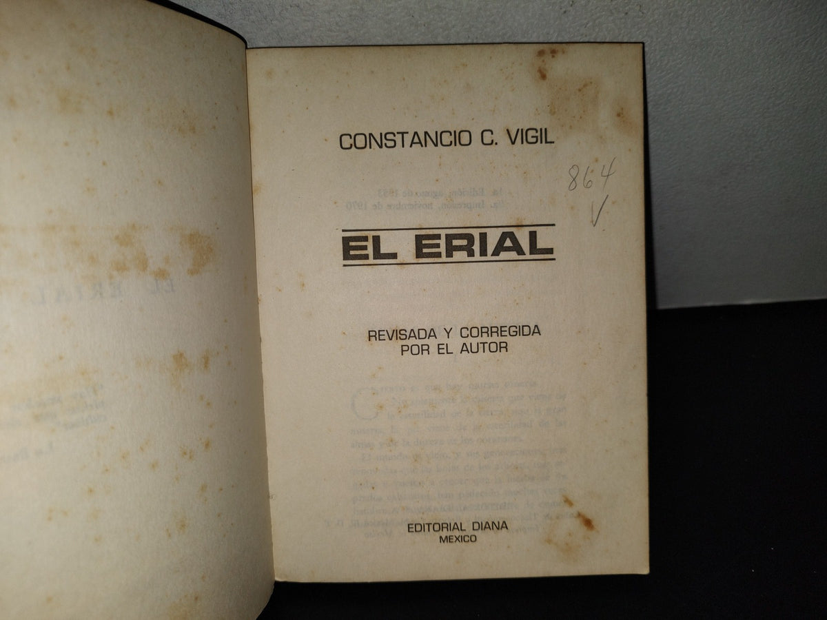 118- El Erial - Constancio C. Vigil - Editorial Diana - 1970