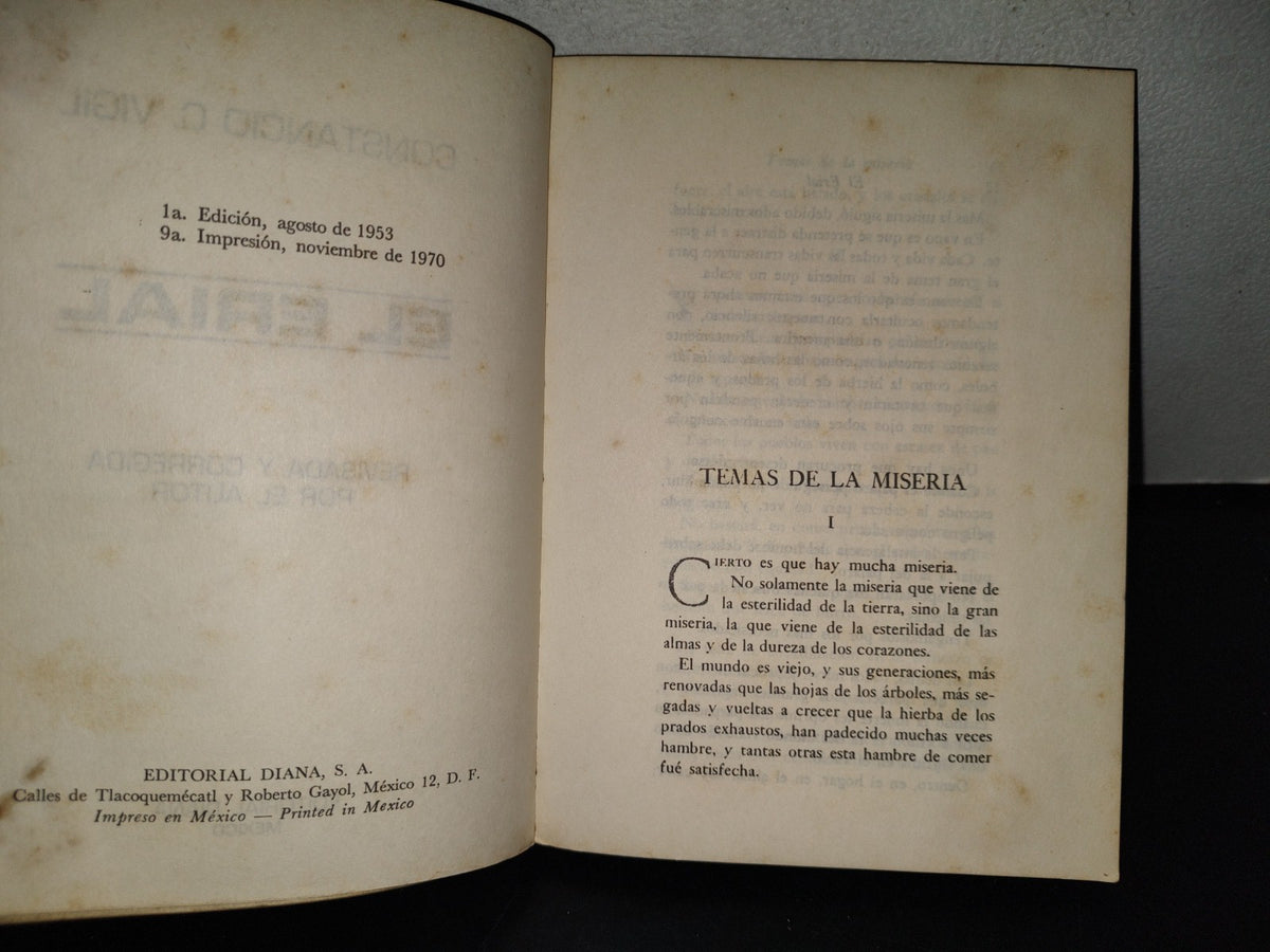 118- El Erial - Constancio C. Vigil - Editorial Diana - 1970
