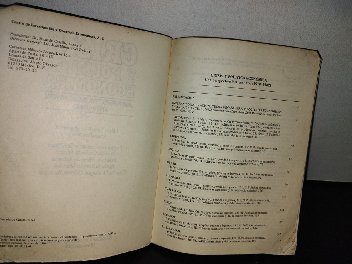 100- Crisis Y Política Económica. Una Perspectiva Instrumental (1978-1982) - Hilda Sánchez Martínez