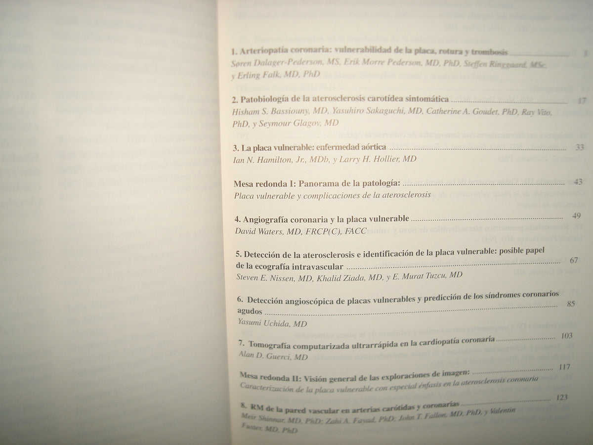 160- La Placa De Ateroma Vulnerable. Concepto, Identificación Y Modificación. Editor Valentín Fuster