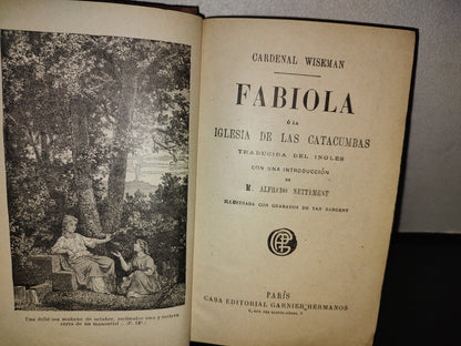 101- Fabiola O La Iglesia De Las Catacumbas - Cardenal Wiseman - Editorial Garnier Hermanos 1900'S