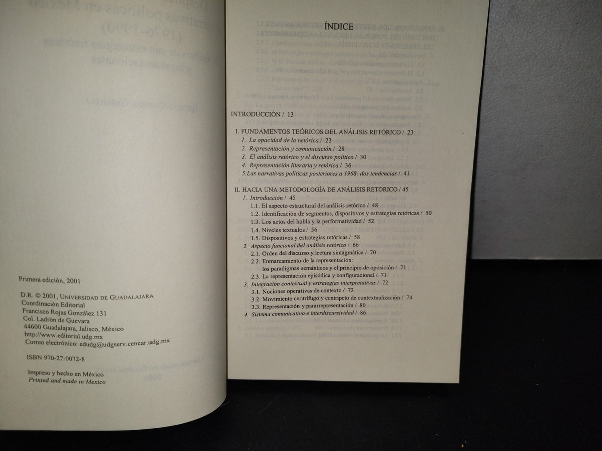 77- Después De Tlatelolco: Las Narrativas Políticas En México (1976-1990) - Ignacio Corona Gutiérrez - Universidad De Guadalajara - Primera Edición 2001