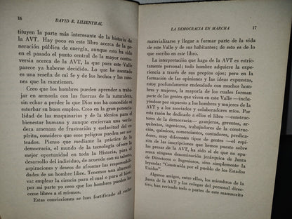 64- A. V. T. La Democracia En Marcha (Democracy On The March) - David E. Lilienthal - 1946