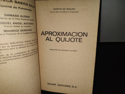 80- Aproximación Al Quijote - Martin De Riquer - 1971