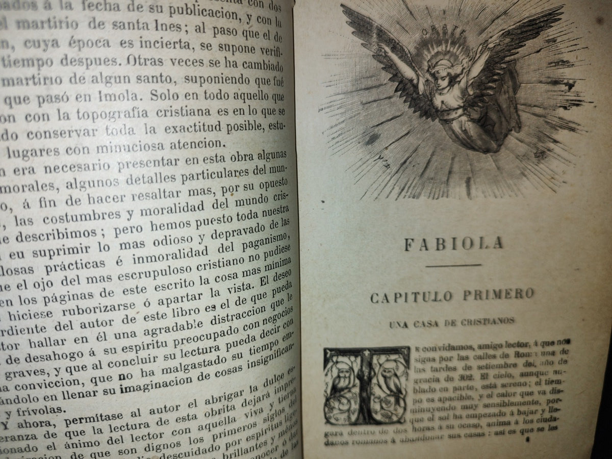 101- Fabiola O La Iglesia De Las Catacumbas - Cardenal Wiseman - Editorial Garnier Hermanos 1900'S