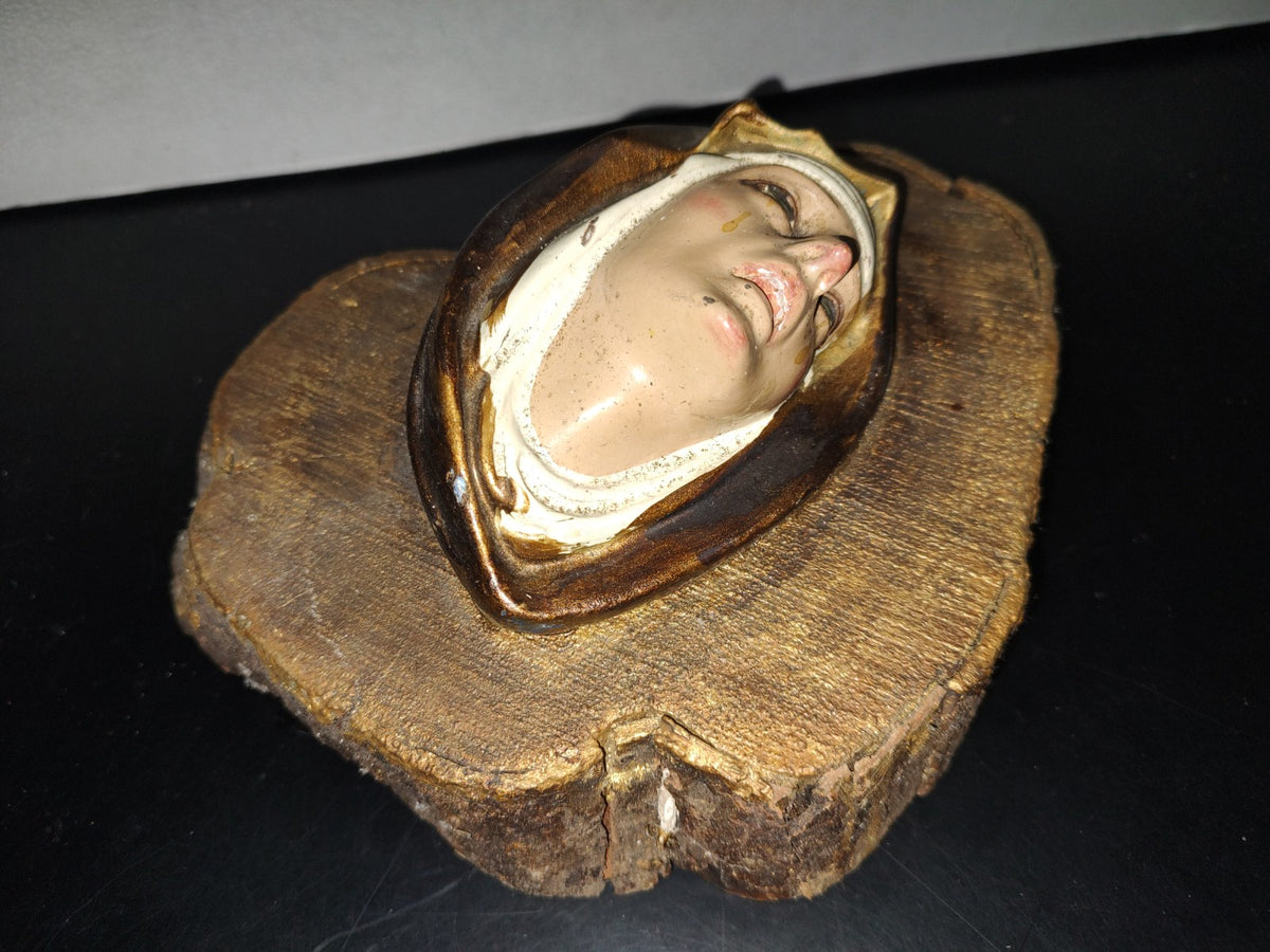 A1- Escultura, Rostro De La Virgen Dolorosa - 70'S, 80'S