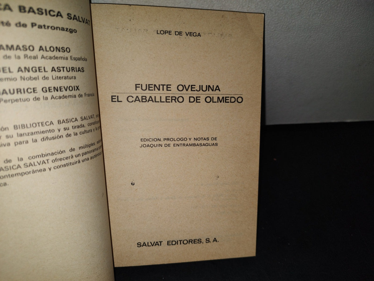 48- Fuente Ovejuna / El Caballero De Olmedo - Lope De Vega - 1971