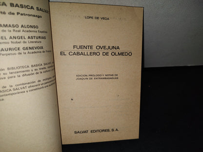 48- Fuente Ovejuna / El Caballero De Olmedo - Lope De Vega - 1971