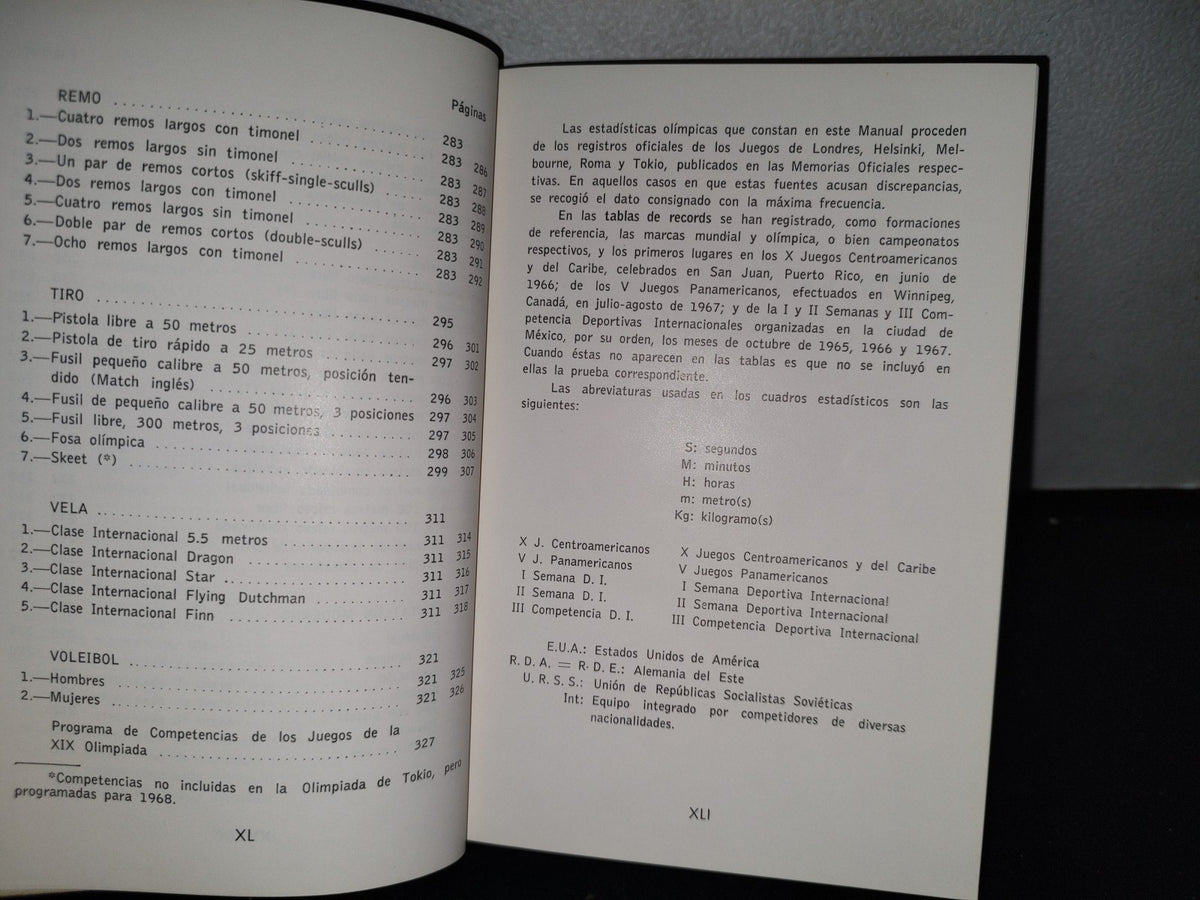 65- México 68. Manual Deportivo Olímpico. Primera Edición En Español - 1968