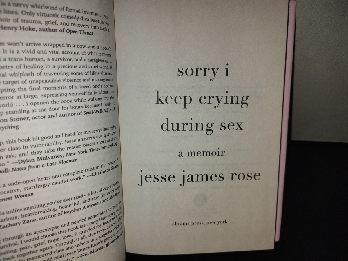 202- Sorry i Keep Crying During Sex. A Memoir - Jesse James Rose - Abrams Press, 2025