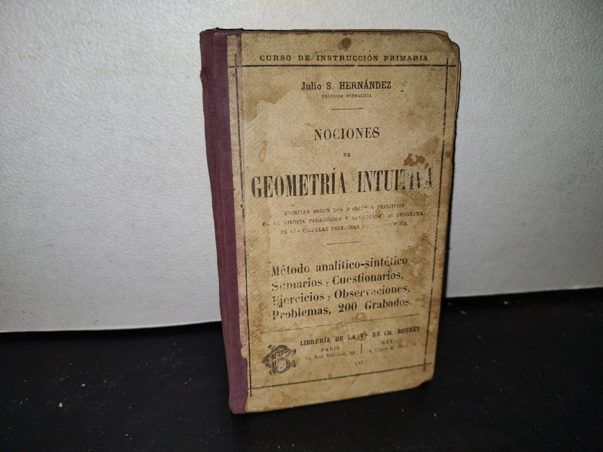 65- Nociones De Geometría Intuitiva - Julio S. Hernández - 1895