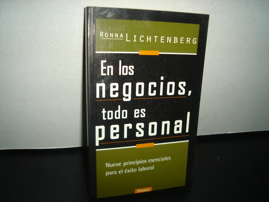 3- En Los Negocios, Todo Es Personal - Ronna Lichtenberg