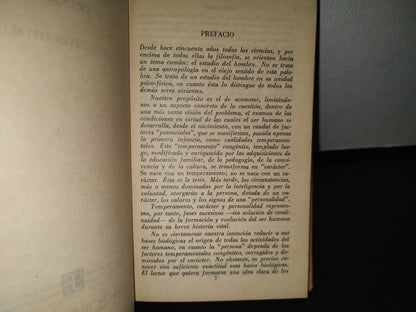 92- Temperamento, Carácter Y Personalidad - Gustavo Pittaluga - Fondo De Cultura Económica, Breviarios, Primera Edición 1954