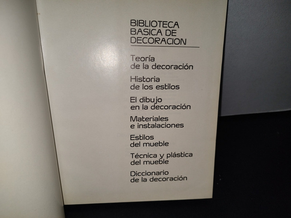 174- Técnica Y Plástica Del Mueble. Ceac. Biblioteca Básica De Decoración - 1979