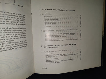174- Técnica Y Plástica Del Mueble. Ceac. Biblioteca Básica De Decoración - 1979